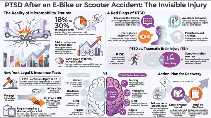 PTSD After an E-Bike or Scooter Accident: The Invisible Injury